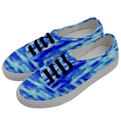 Blue Waves Flow Series 5 Men s Classic Low Top Sneakers by DimitriosArt