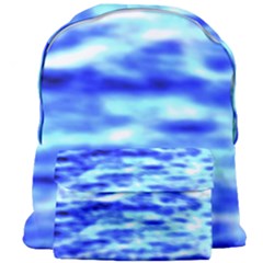 Blue Waves Flow Series 5 Giant Full Print Backpack by DimitriosArt