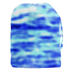 Blue Waves Flow Series 5 Drawstring Pouch (3xl) by DimitriosArt