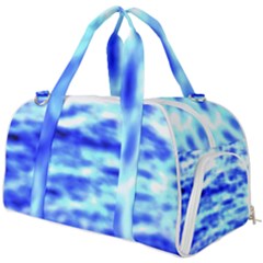 Blue Waves Flow Series 5 Burner Gym Duffel Bag by DimitriosArt