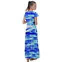 Blue Waves Flow Series 5 Flutter Sleeve Maxi Dress View2