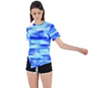 Blue Waves Flow Series 5 Asymmetrical Short Sleeve Sports Tee View1