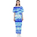 Blue Waves Flow Series 5 Batwing Lightweight Chiffon Jumpsuit View1