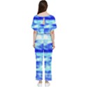 Blue Waves Flow Series 5 Batwing Lightweight Chiffon Jumpsuit View2