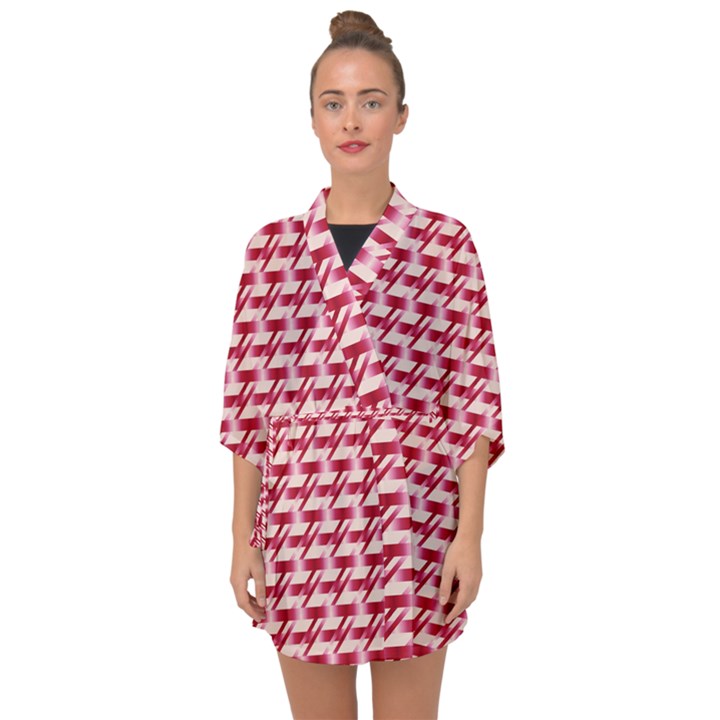 Digitalart Half Sleeve Chiffon Kimono