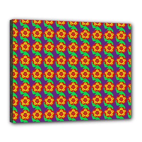 Floral Canvas 20  X 16  (stretched) by Sparkle