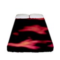 Red Waves Flow Series 5 Fitted Sheet (Full/ Double Size) View1