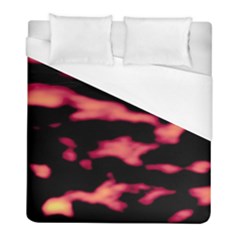 Red Waves Flow Series 5 Duvet Cover (full/ Double Size) by DimitriosArt