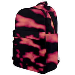 Red Waves Flow Series 5 Classic Backpack by DimitriosArt