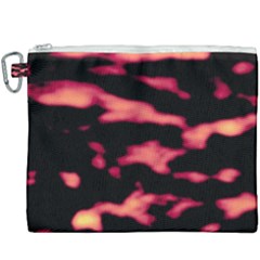 Red Waves Flow Series 5 Canvas Cosmetic Bag (xxxl) by DimitriosArt