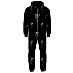 Creepy Head Sculpture With Respirator Motif Pattern Hooded Jumpsuit (men) by dflcprintsclothing