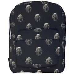 Creepy Head Sculpture With Respirator Motif Pattern Full Print Backpack by dflcprintsclothing