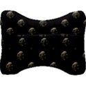 Creepy Head Sculpture With Respirator Motif Pattern Velour Seat Head Rest Cushion View2