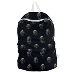 Creepy Head Sculpture With Respirator Motif Pattern Foldable Lightweight Backpack by dflcprintsclothing