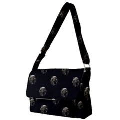 Creepy Head Sculpture With Respirator Motif Pattern Full Print Messenger Bag (s) by dflcprintsclothing