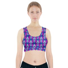 Abstract Sports Bra With Pocket by SychEva