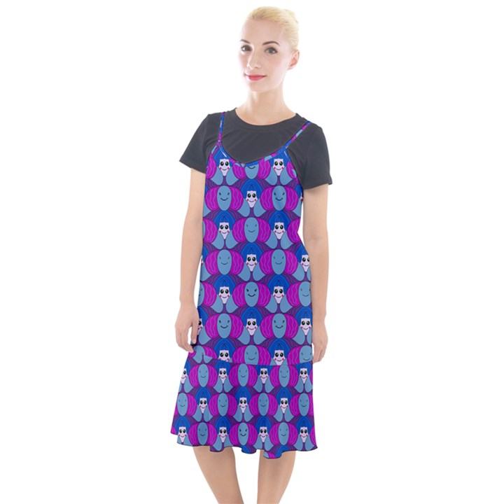 Abstract Camis Fishtail Dress