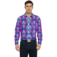 Abstract Men s Long Sleeve Pocket Shirt  by SychEva