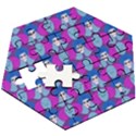 Abstract Wooden Puzzle Hexagon View3