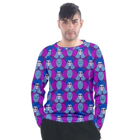 Abstract Men s Long Sleeve Raglan Tee by SychEva