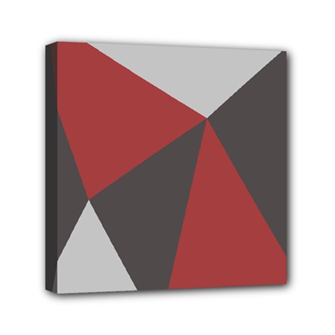 Abstract Geometric Design    Mini Canvas 6  X 6  (stretched) by Eskimos