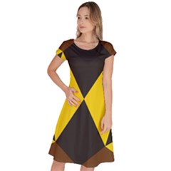 Abstract Pattern Geometric Backgrounds   Classic Short Sleeve Dress by Eskimos