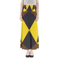 Abstract Pattern Geometric Backgrounds   Full Length Maxi Skirt by Eskimos