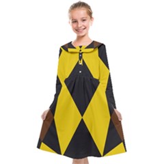 Abstract Pattern Geometric Backgrounds   Kids  Midi Sailor Dress by Eskimos