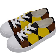 Abstract Pattern Geometric Backgrounds   Kids  Low Top Canvas Sneakers by Eskimos