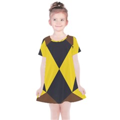 Abstract Pattern Geometric Backgrounds   Kids  Simple Cotton Dress by Eskimos