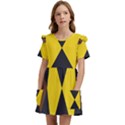 Abstract pattern geometric backgrounds   Kids  Frilly Sleeves Pocket Dress View1