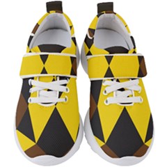 Abstract Pattern Geometric Backgrounds   Kids  Velcro Strap Shoes by Eskimos