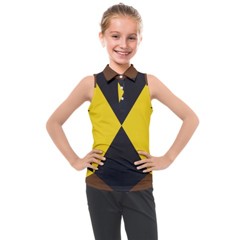 Abstract Pattern Geometric Backgrounds   Kids  Sleeveless Polo Tee by Eskimos