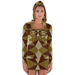 Abstract Pattern Geometric Backgrounds   Long Sleeve Hooded T-shirt by Eskimos