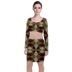 Abstract Pattern Geometric Backgrounds   Top And Skirt Sets by Eskimos