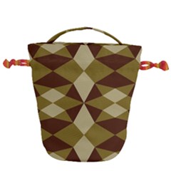 Abstract Pattern Geometric Backgrounds   Drawstring Bucket Bag by Eskimos