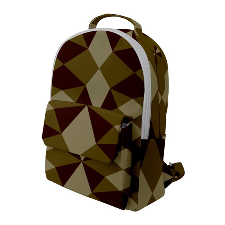 Abstract pattern geometric backgrounds   Flap Pocket Backpack (Large)