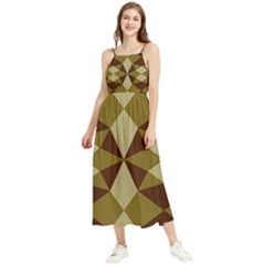 Abstract Pattern Geometric Backgrounds   Boho Sleeveless Summer Dress by Eskimos