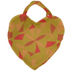 Abstract Pattern Geometric Backgrounds   Giant Heart Shaped Tote by Eskimos