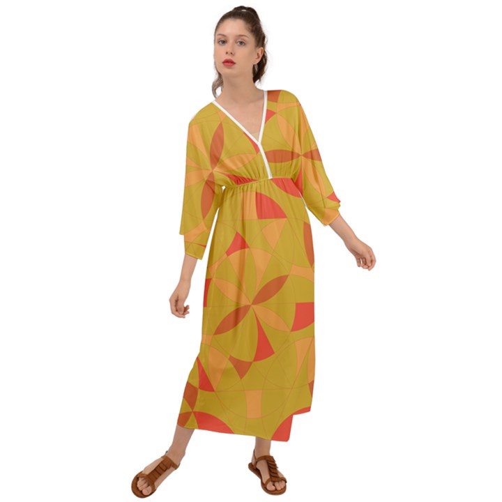 Abstract pattern geometric backgrounds   Grecian Style  Maxi Dress