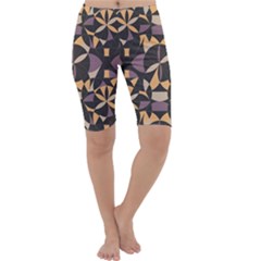 Abstract Pattern Geometric Backgrounds   Cropped Leggings  by Eskimos