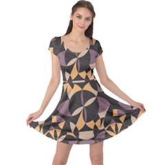 Abstract Pattern Geometric Backgrounds   Cap Sleeve Dress by Eskimos