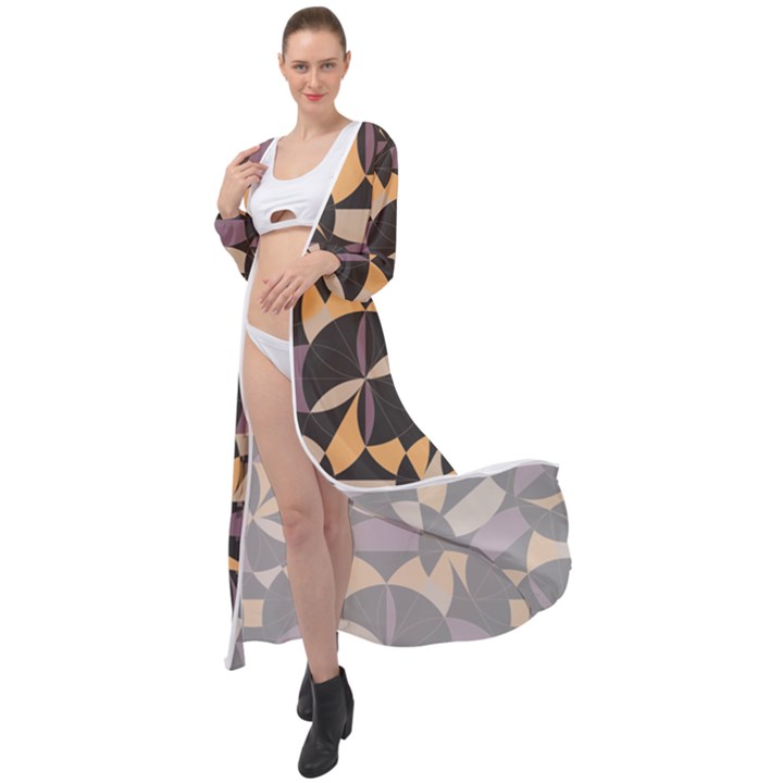 Abstract pattern geometric backgrounds   Maxi Chiffon Beach Wrap