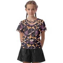 Abstract Pattern Geometric Backgrounds   Kids  Front Cut Tee by Eskimos