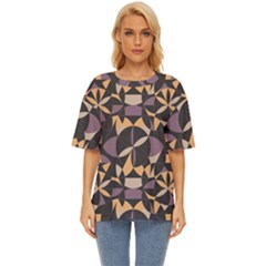 Abstract Pattern Geometric Backgrounds   Oversized Basic Tee by Eskimos