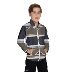 Abstract Pattern Geometric Backgrounds   Kids  Windbreaker by Eskimos