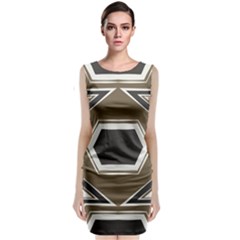 Abstract Pattern Geometric Backgrounds   Classic Sleeveless Midi Dress by Eskimos