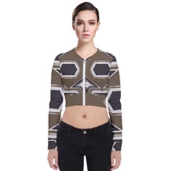 Abstract Pattern Geometric Backgrounds   Long Sleeve Zip Up Bomber Jacket by Eskimos