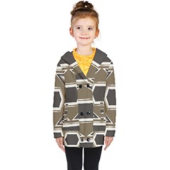 Abstract Pattern Geometric Backgrounds   Kids  Double Breasted Button Coat by Eskimos