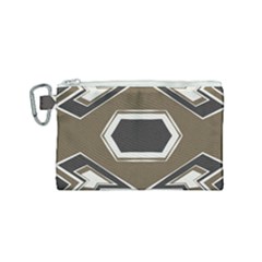 Abstract Pattern Geometric Backgrounds   Canvas Cosmetic Bag (small) by Eskimos